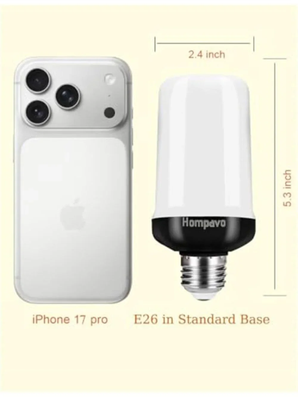 【Upgraded】 Flame Light Bulbs for Home Decor with Upside Down Effect